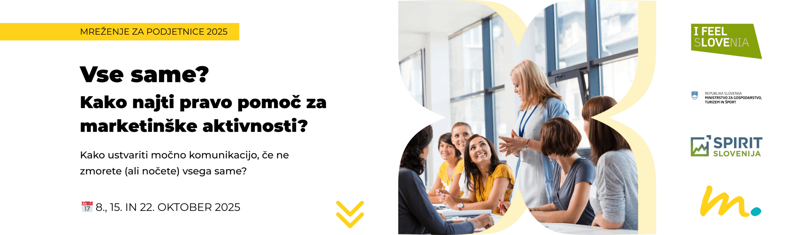 Delegiranje marketinga za podjetnice – Mreženje 3, skupinsko izobraževanje