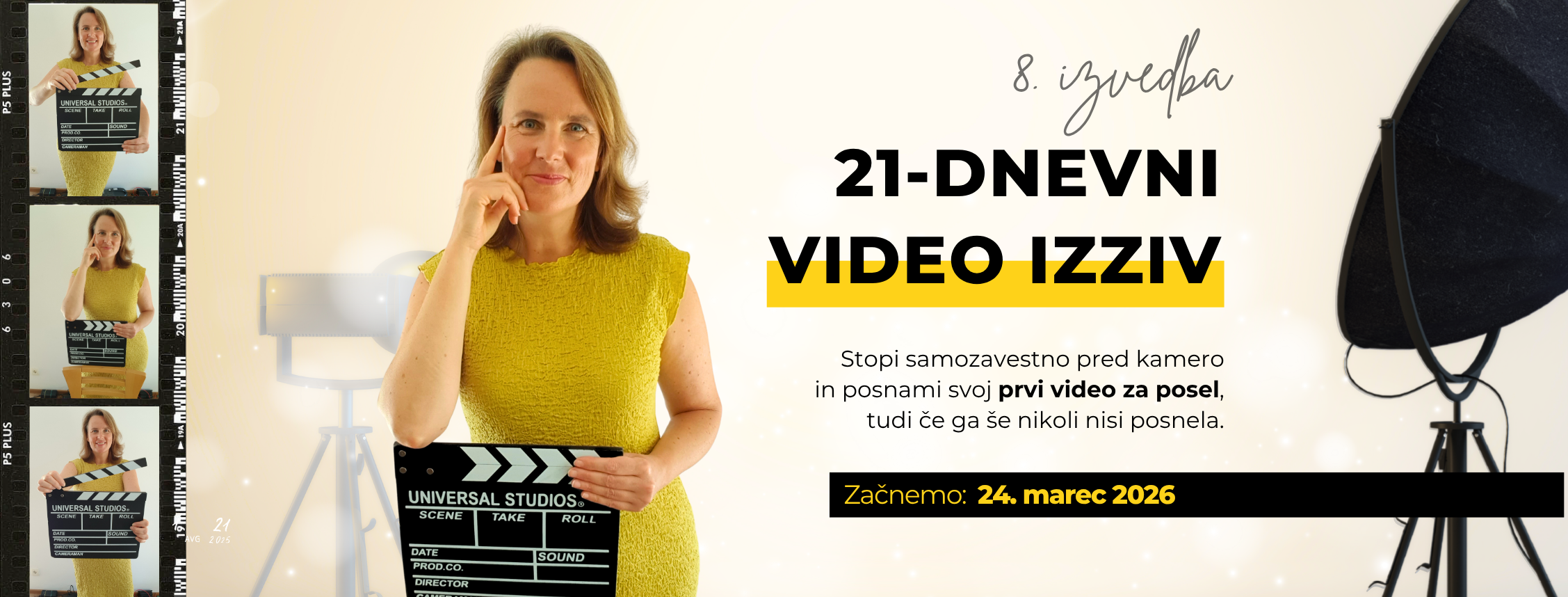 21 dnevni video izziv Samozavestno pred kamero z Majo Lapajne 8. izvedba