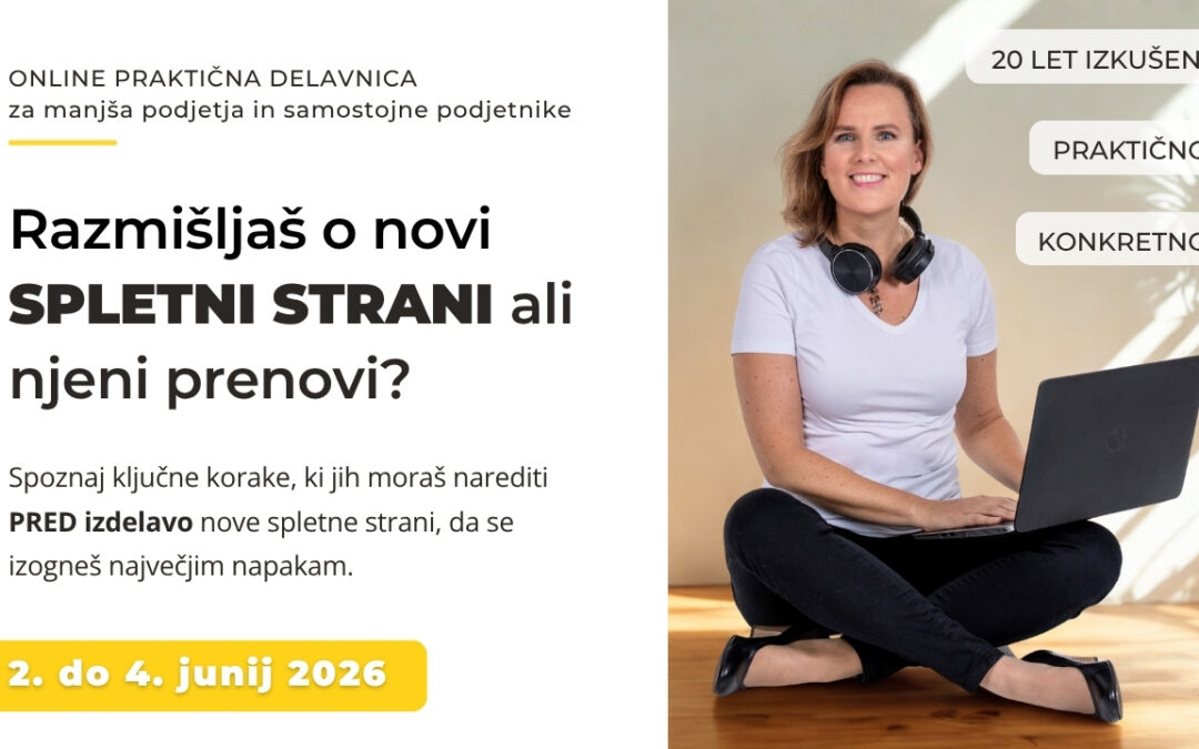 Kaj morate narediti PRED izdelavo spletne strani