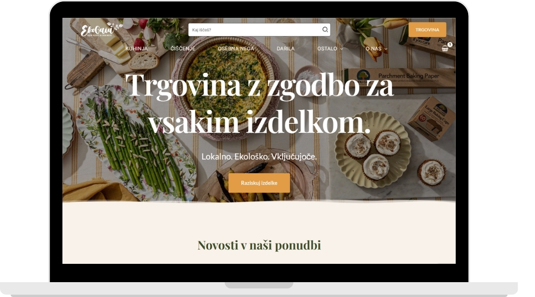 Spletna stran Eko Gaia