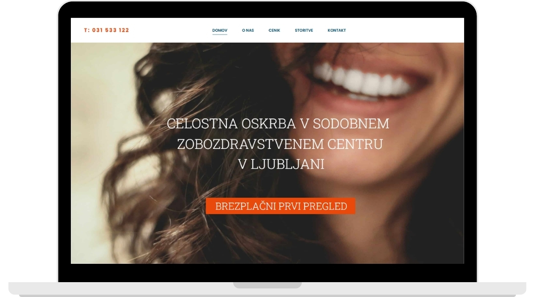 Spletna stran Ustnozdravje