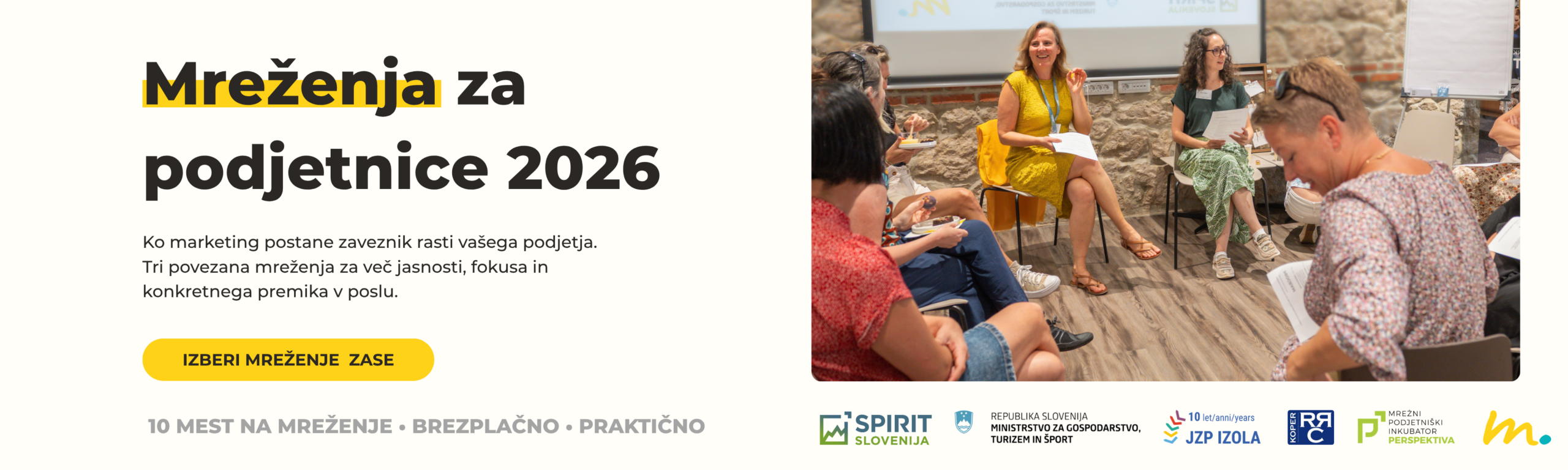 Mreženja za podjetnice 2026 za več jasnosti, fokusa in konkretnega premika v marketingu